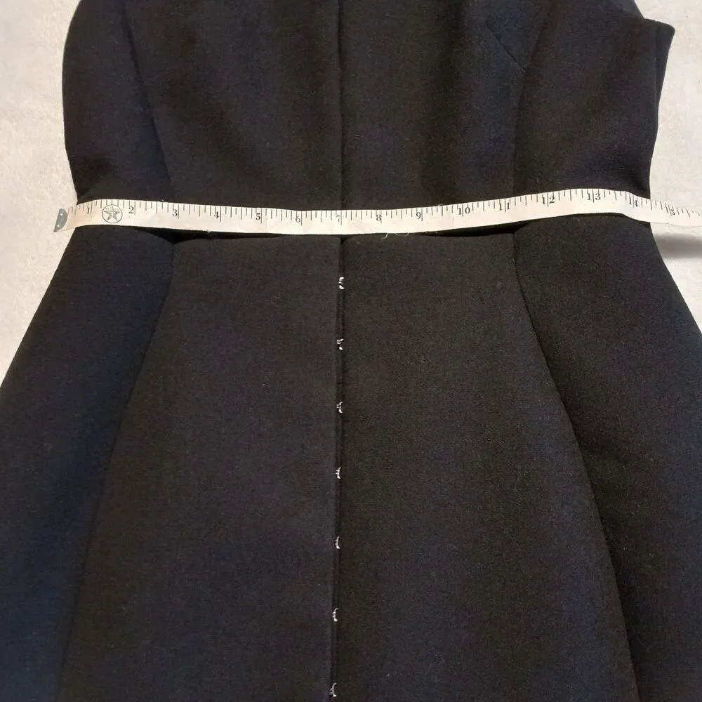 Tory Burch Hook & Eye Tunic Dress or Vest Black NWT Size 8 Sleeveless